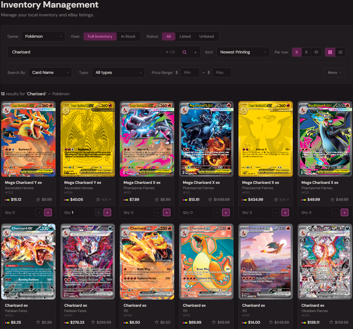 Inventory screenshot